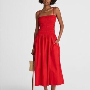 Madewell Red Midi Dress